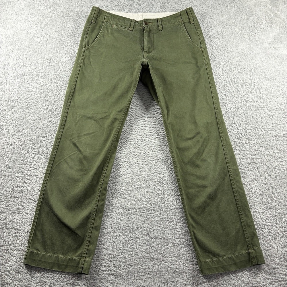Blue In Green BiG02Z Original Slim Chino Trouser Green 30x28 Heritage Japan‎
